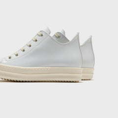 Rick Owens WMNS Scarpe in Pelle Low Sneaks - Chalk / White / Milk / Mi | Kith Chalk / White / Milk / Milk