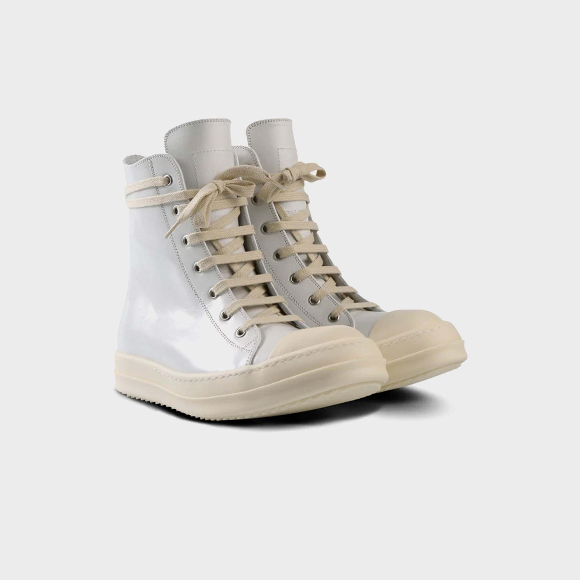 Rick Owens Scarpe in Pelle Sneakers - Chalk / White / Milk | Kith Chalk / White / Milk