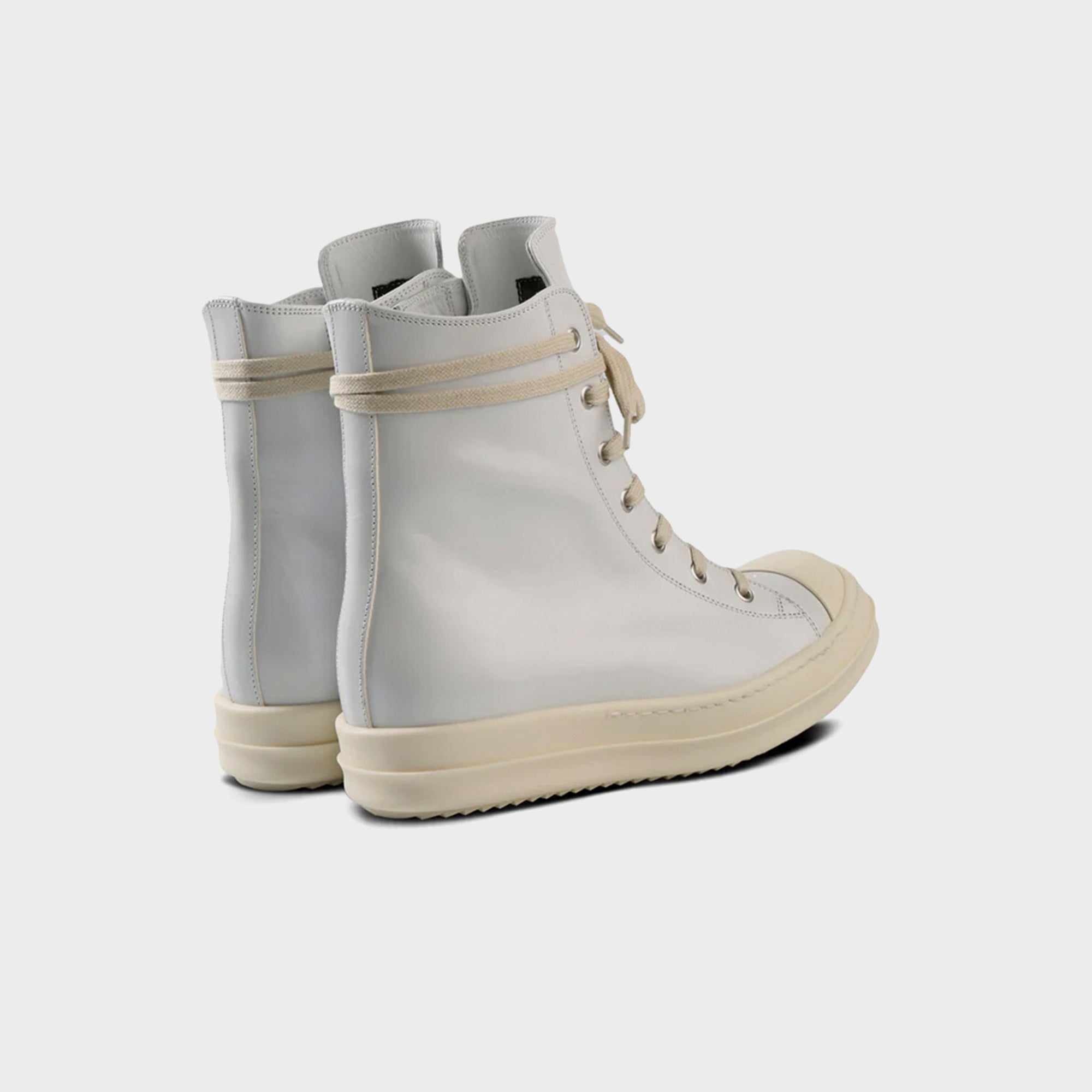 Rick Owens Scarpe in Pelle Sneakers - Chalk / White / Milk | Kith Chalk / White / Milk