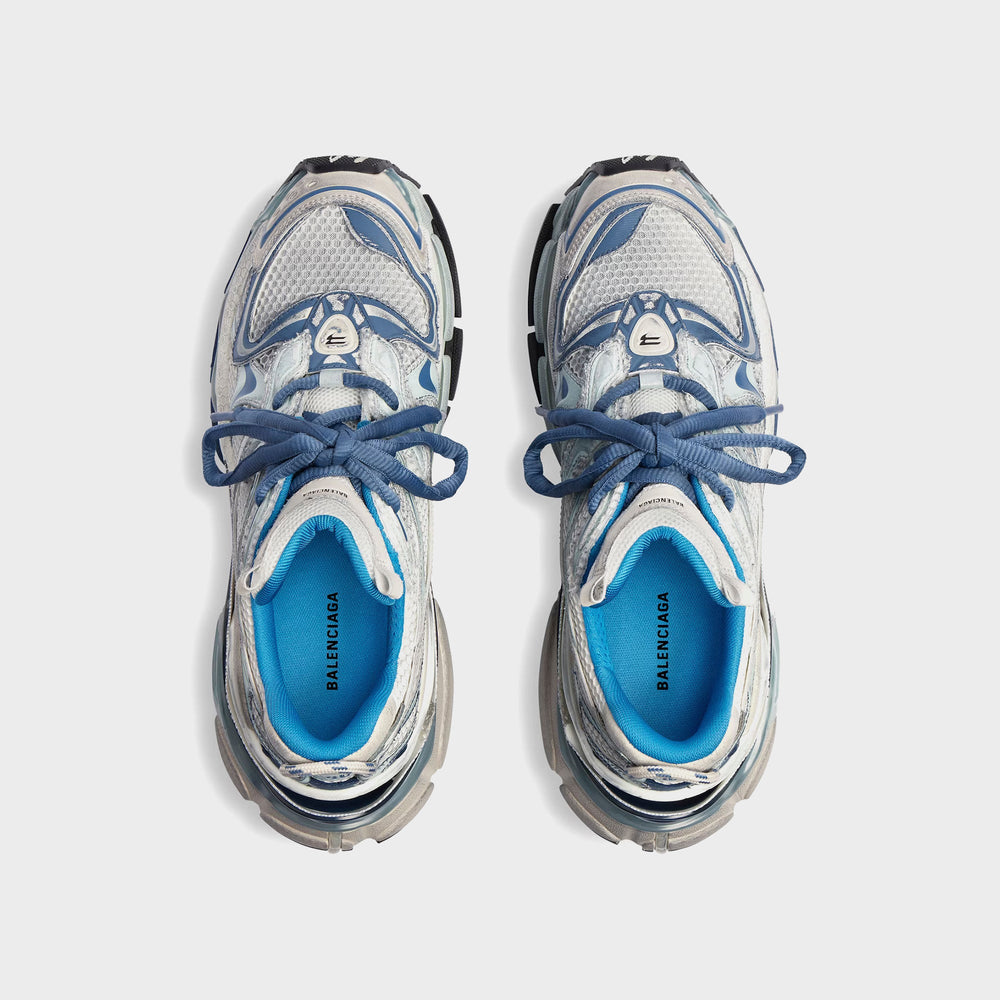 Balenciaga Runner 2 - White / Blue Mix / Beige | Kith White / Blue Mix / Beige