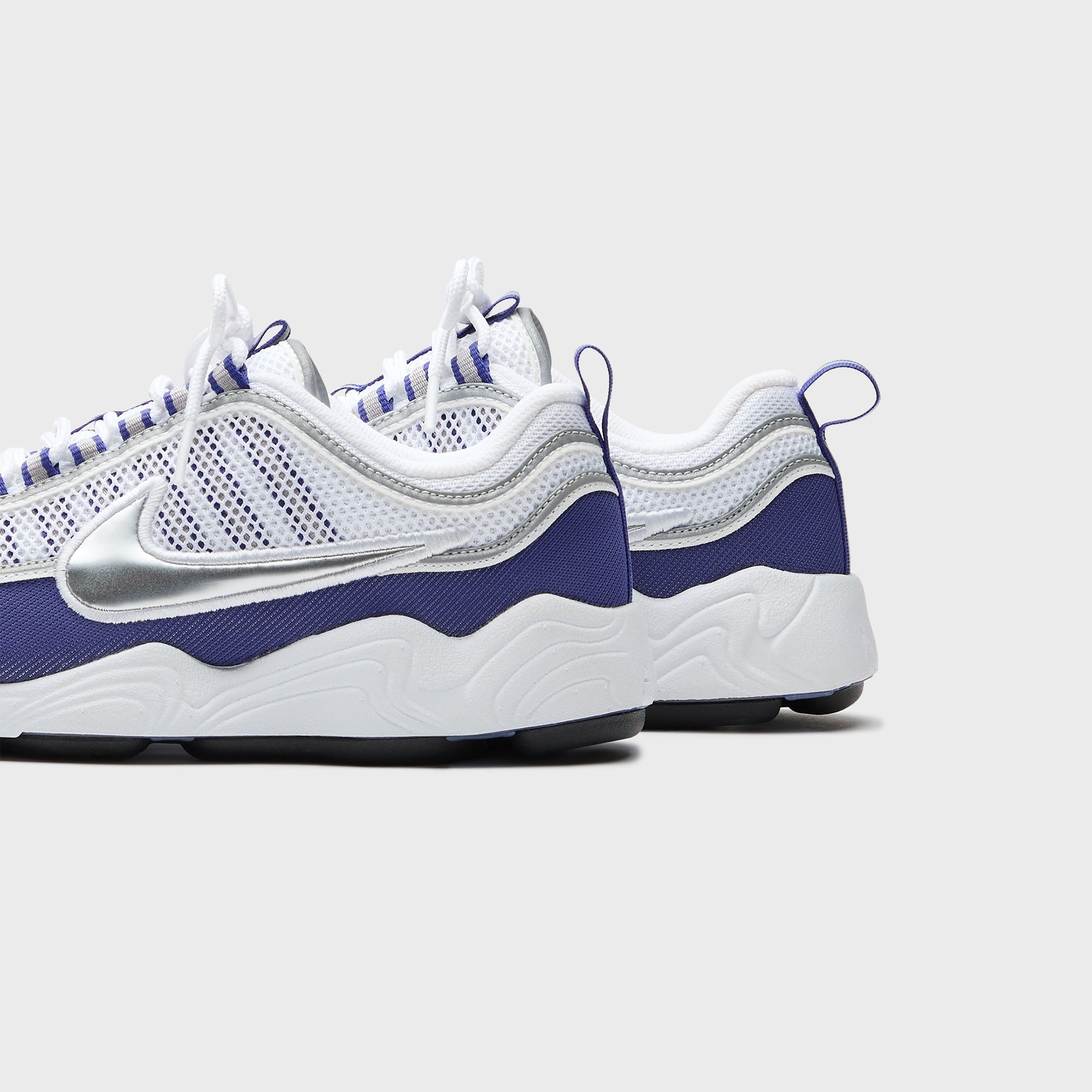 Nike Air Zoom Spiridon SP - White / Metallic Silver / Light Concord | Kith White / Metallic Silver / Light Concord