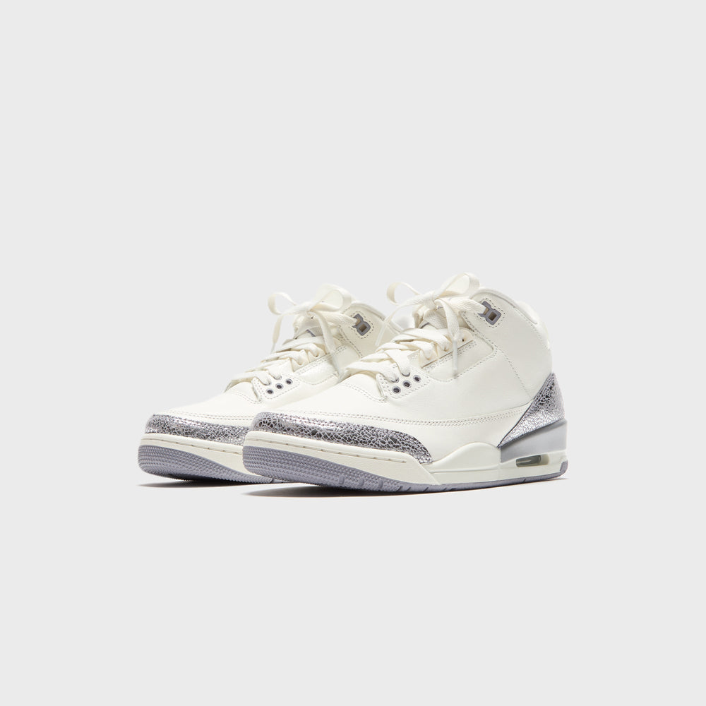 Nike WMNS Air Jordan 3 Retro - Sail / Cement Grey / Metallic Silver | Kith Sail / Cement Grey / Metallic Silver