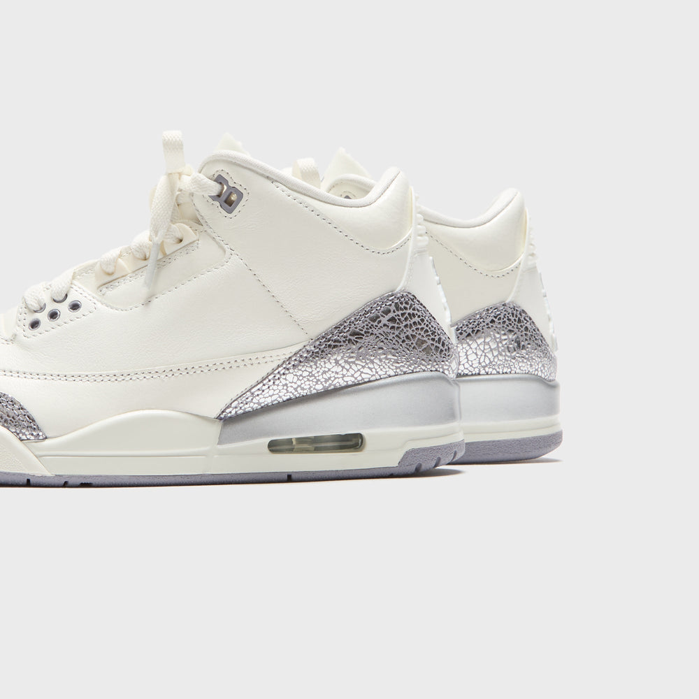 Nike WMNS Air Jordan 3 Retro - Sail / Cement Grey / Metallic Silver | Kith Sail / Cement Grey / Metallic Silver