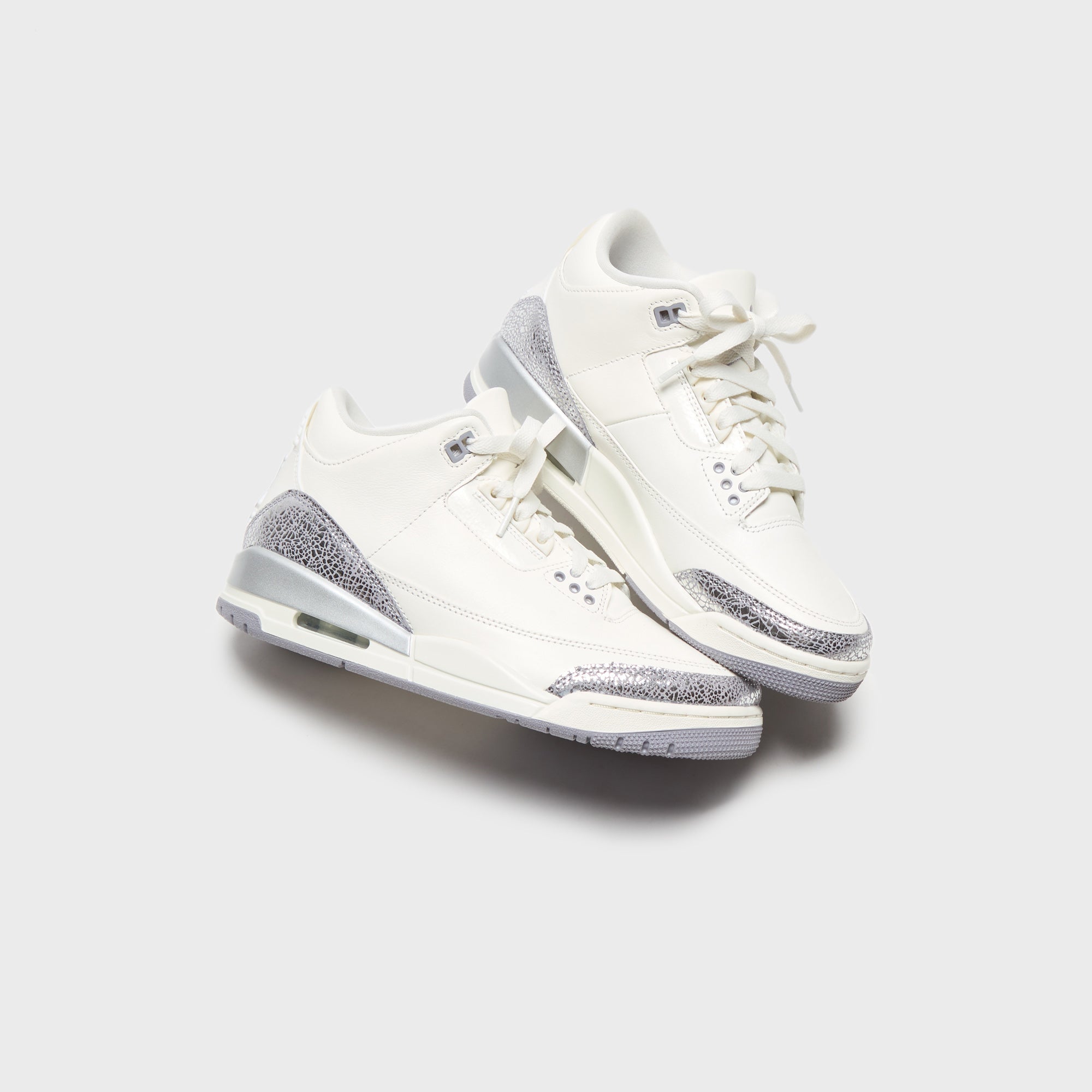 Nike WMNS Air Jordan 3 Retro - Sail / Cement Grey / Metallic Silver | Kith Sail / Cement Grey / Metallic Silver