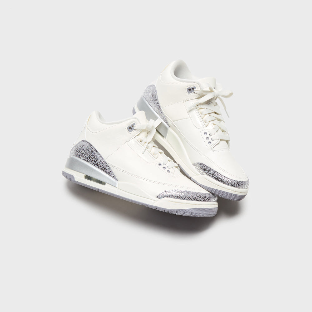 Nike WMNS Air Jordan 3 Retro - Sail / Cement Grey / Metallic Silver | Kith Sail / Cement Grey / Metallic Silver