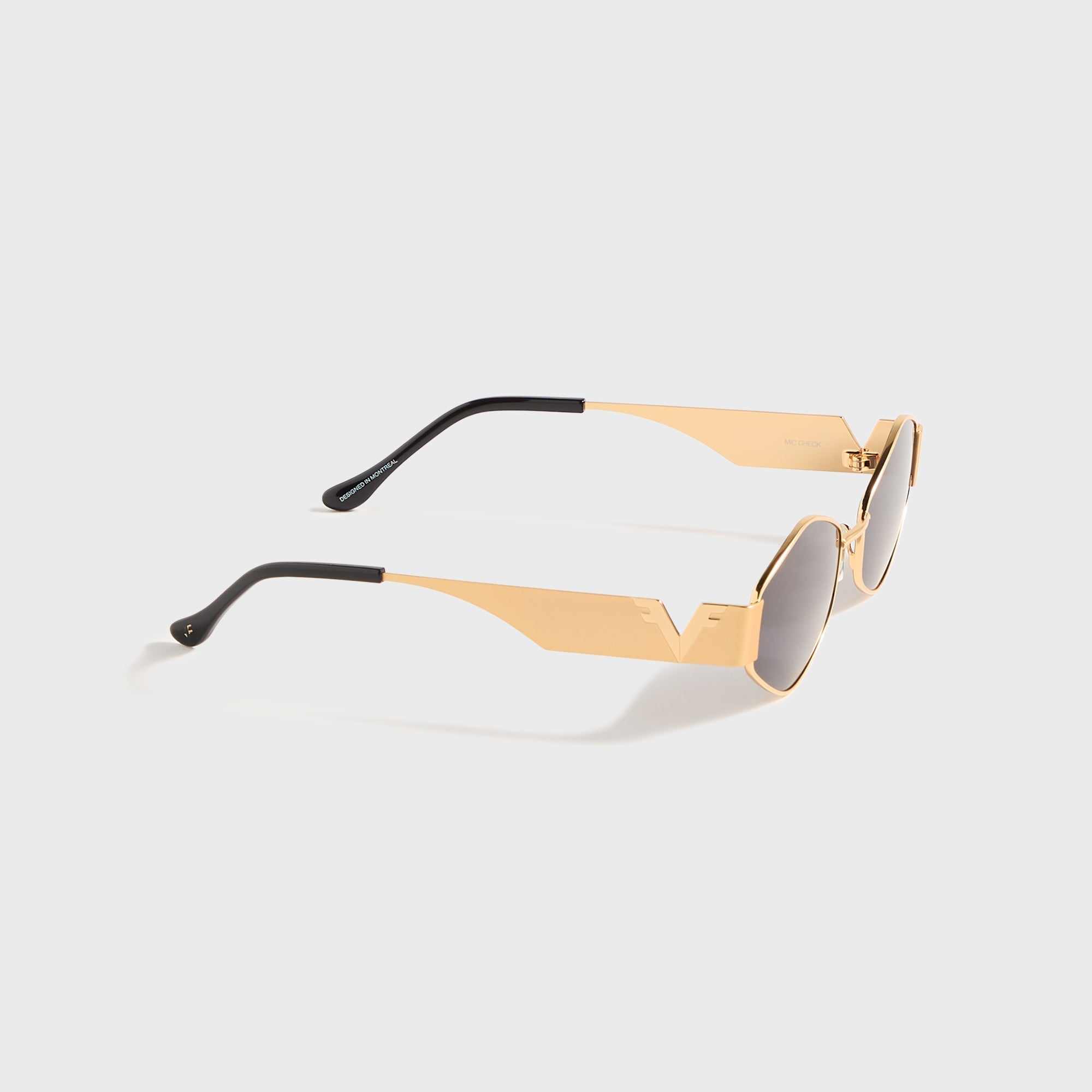 Vintage Frames Cypher 2 24KT - Yellow Gold / Black | Kith Yellow Gold / Black