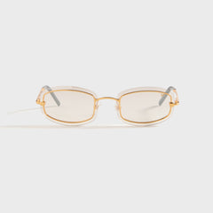 Vintage Frames Genius Rimless 24KT - Yellow Gold / Brown Smoke | Kith Yellow Gold / Brown Smoke