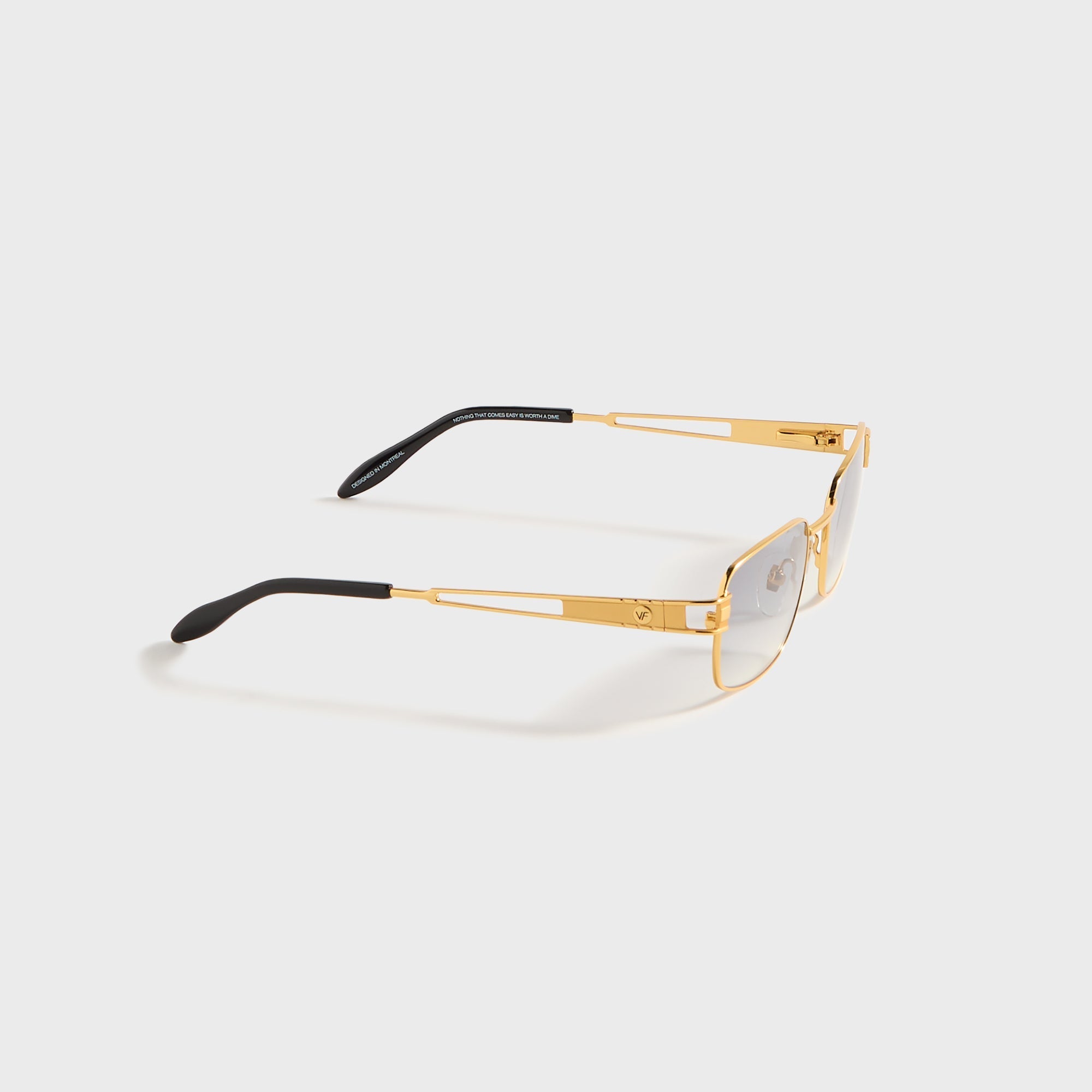 Vintage Frames Dime 24KT - Yellow Gold / Charcoal Gradient | Kith Yellow Gold / Charcoal Gradient
