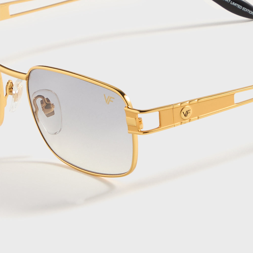 Vintage Frames Dime 24KT - Yellow Gold / Charcoal Gradient | Kith Yellow Gold / Charcoal Gradient