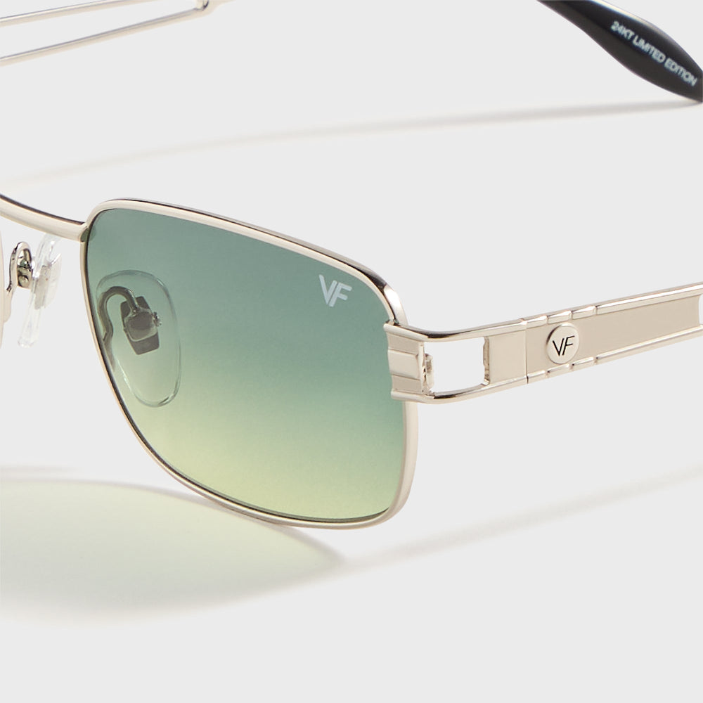 Vintage Frames Dime 24KT - White Gold / Green Yellow Gradient | Kith White Gold / Green Yellow Gradient