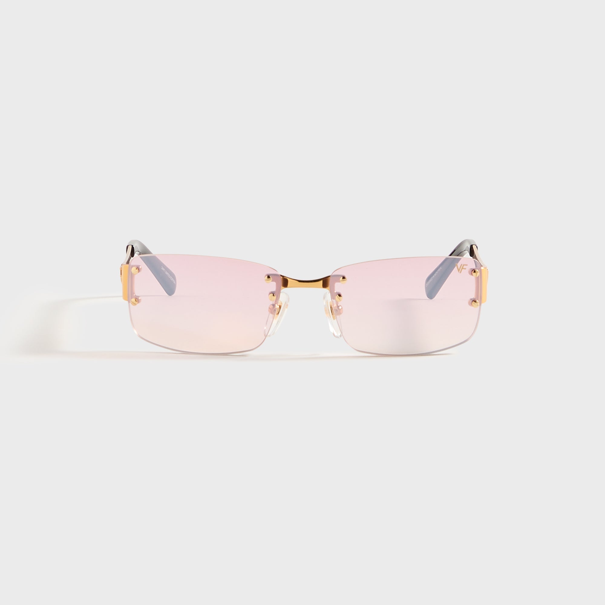 Vintage Frames Infamous Rimless Drill Mount 24KT - Gold / Nickel Pink | Kith Gold / Nickel Pink