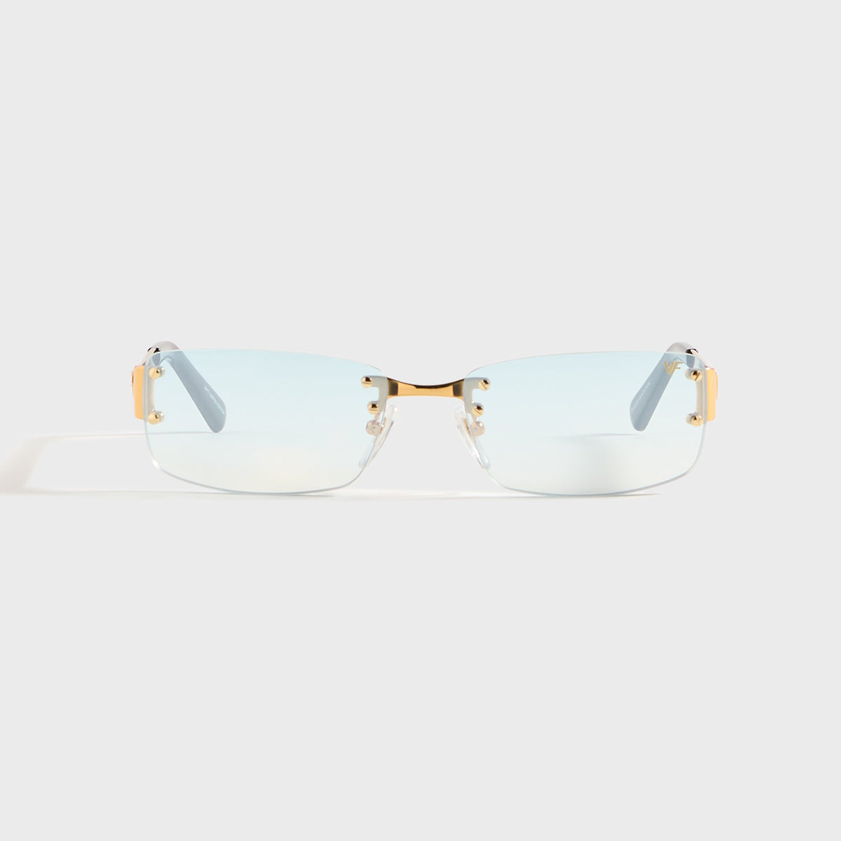 Vintage Frames Infamous Rimless Drill Mount 24KT - Gold / Tiffany Blue | Kith Gold / Tiffany Blue