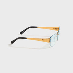 Vintage Frames Infamous Rimless Drill Mount 24KT - Gold / Tiffany Blue | Kith Gold / Tiffany Blue