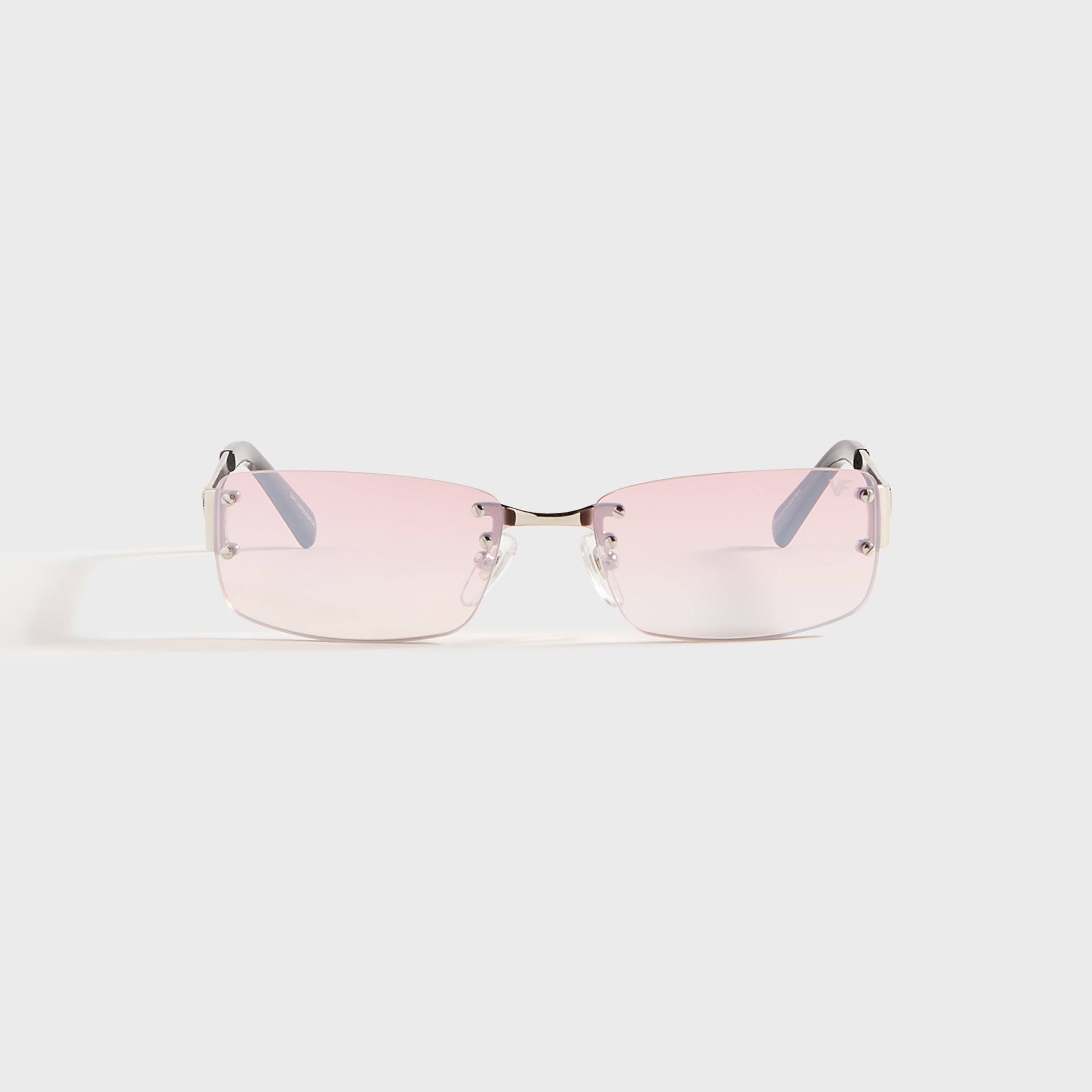 Vintage Frames Infamous Rimless Drill Mount 24KT - White Gold / Nickel | Kith White Gold / Nickel Pink Gradient