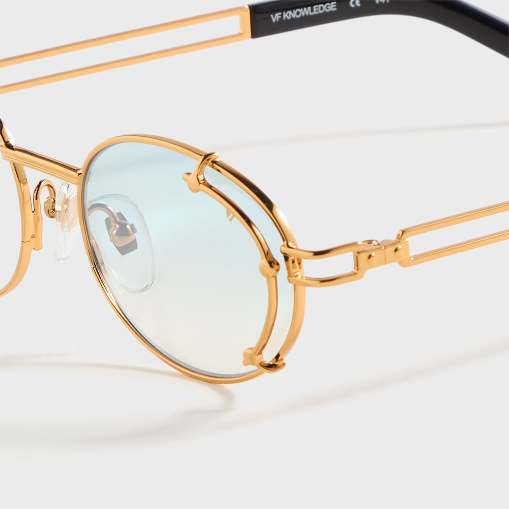 Vintage Frames Knowledge 24KT - Yellow Gold / Tiffany Blue | Kith Yellow Gold / Tiffany Blue