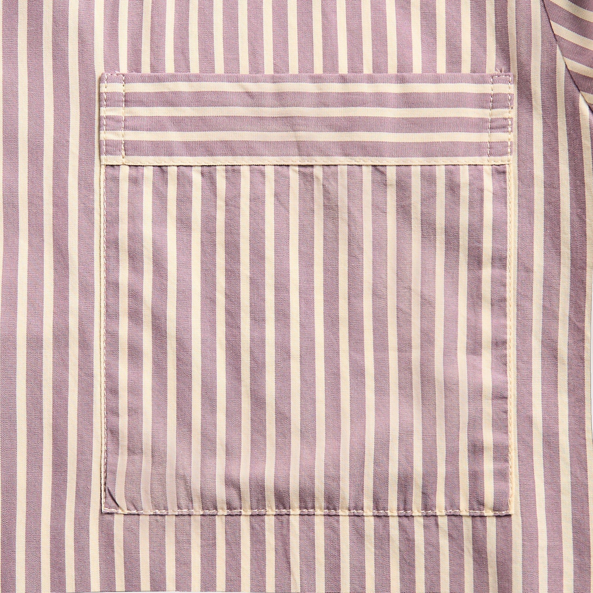 Tekla Poplin Long Sleeve Pyjama Shirt - Skipper Stripes | Kith Skipper Stripes