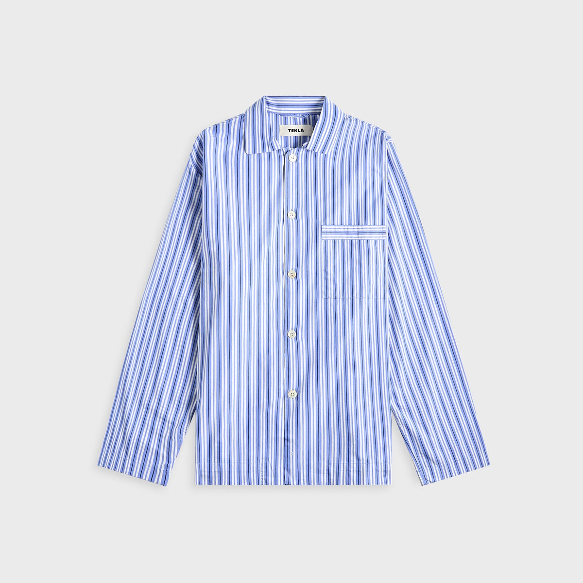 Tekla Cotton Poplin Pyjama Shirt - Penny Stripes | Kith Penny Stripes