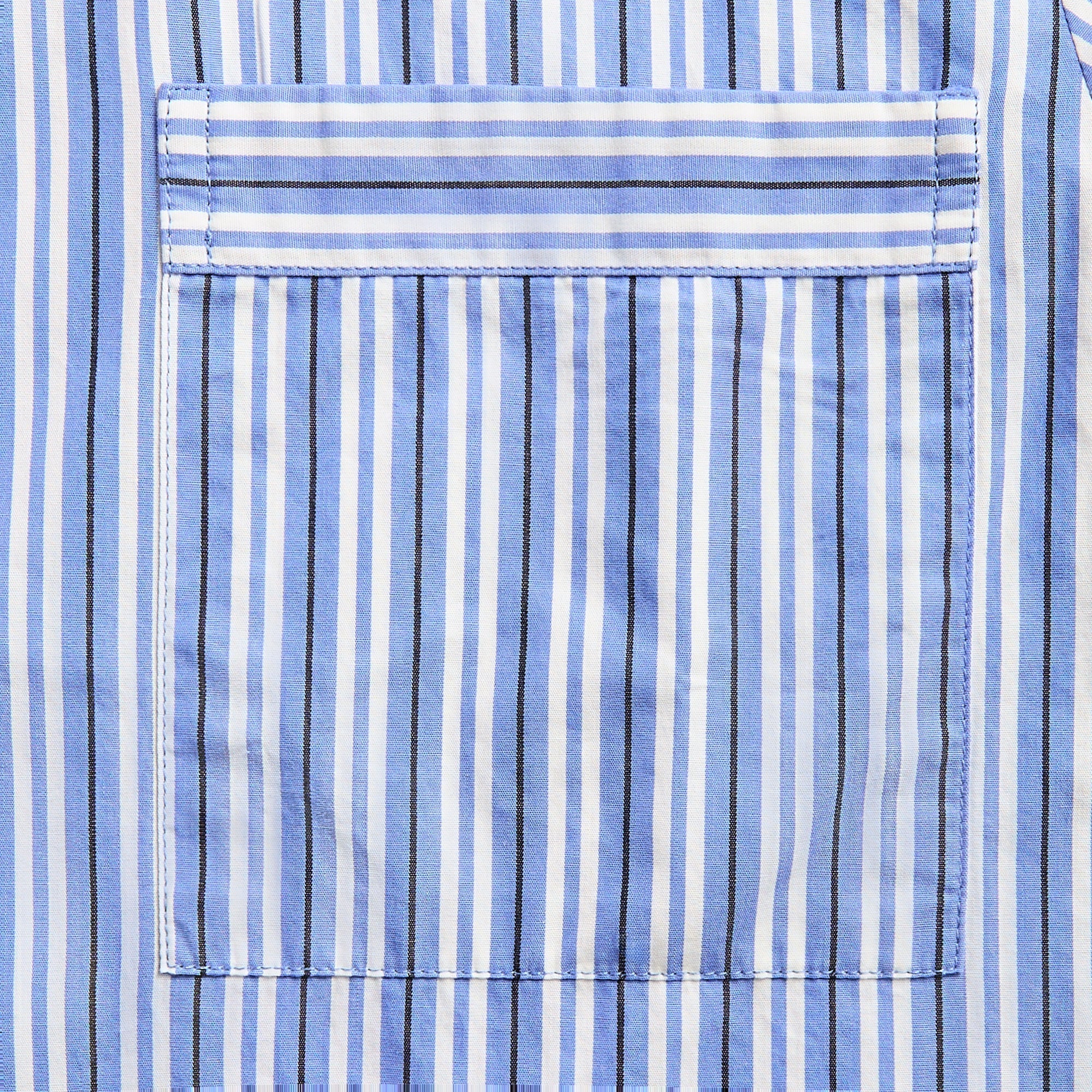 Tekla Cotton Poplin Pyjama Shirt - Penny Stripes | Kith Penny Stripes