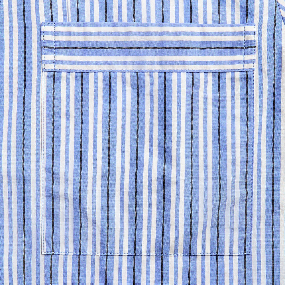 Tekla Cotton Poplin Pyjama Shirt - Penny Stripes | Kith Penny Stripes