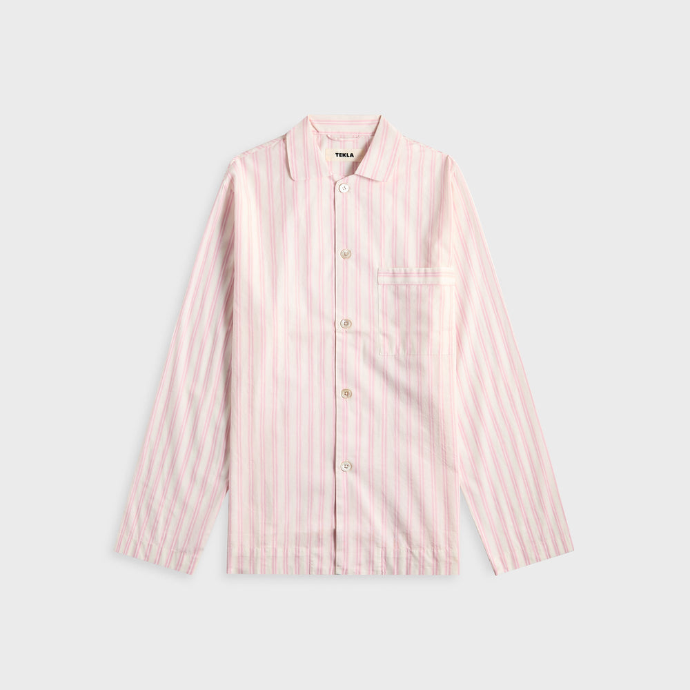 Tekla Cotton Poplin Pyjama Shirt - Hatty Stripes | Kith Hatty Stripes