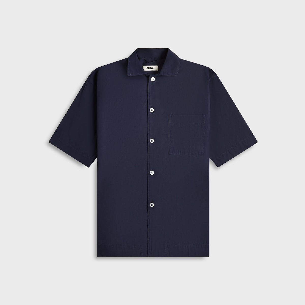 Tekla Poplin Pyjamas Short Sleeve Shirt - True Navy | Kith True Navy