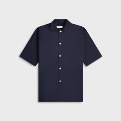 Tekla Poplin Pyjamas Short Sleeve Shirt - True Navy | Kith True Navy