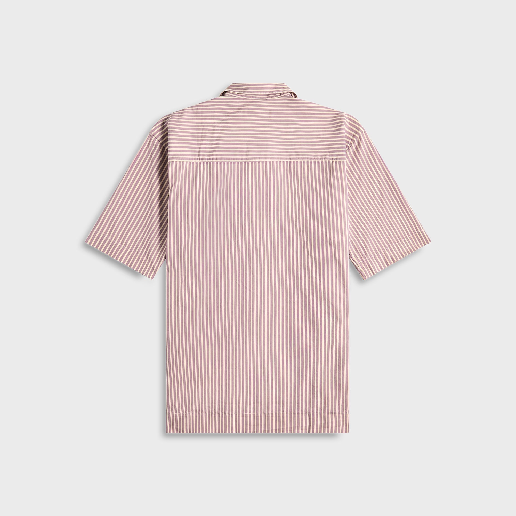 Tekla Poplin Short Sleeve Pyjamas Shirt - Skipper Stripes | Kith Skipper Stripes