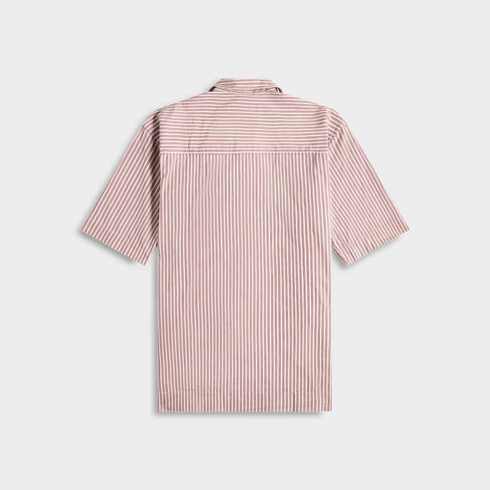 Tekla Poplin Short Sleeve Pyjamas Shirt - Skipper Stripes | Kith Skipper Stripes