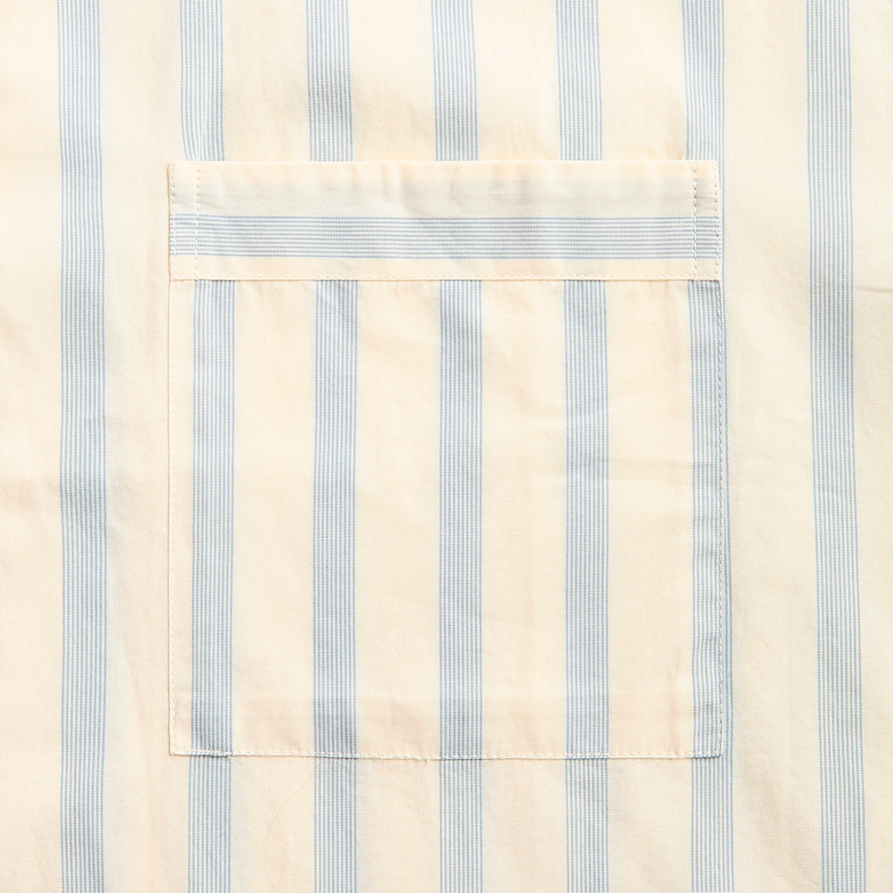 Tekla Poplin Pyjamas Short Sleeve Shirt - Needle Stipes | Kith Needle Stipes