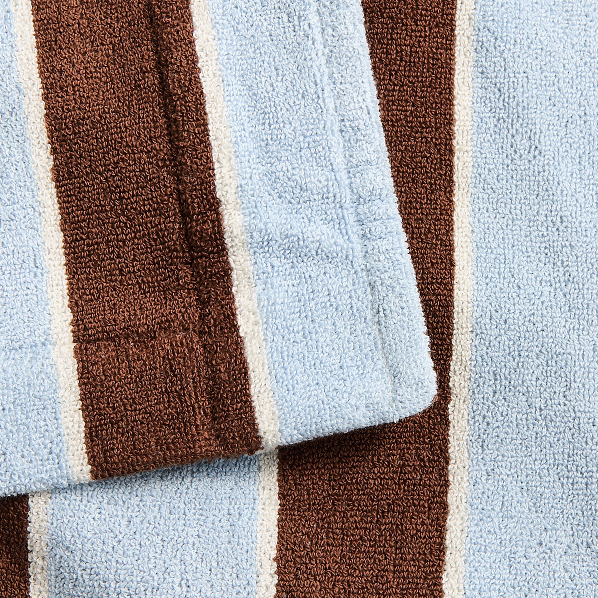 Tekla Hooded Bathrobe - Cocoa Stripes | Kith Cocoa Stripes