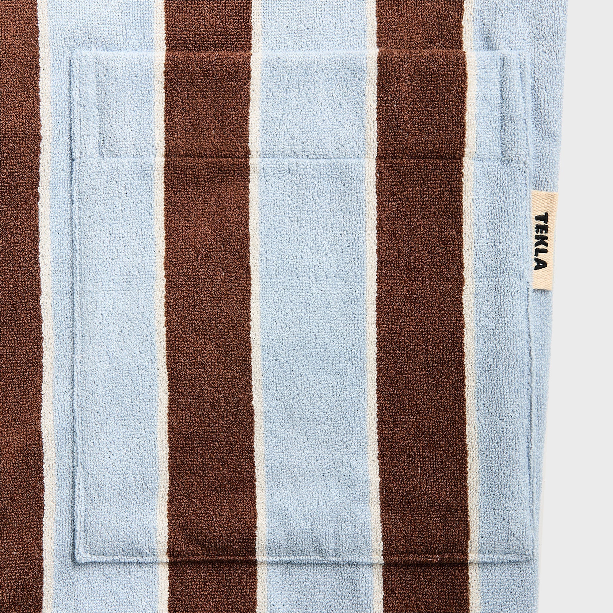 Tekla Hooded Bathrobe - Cocoa Stripes | Kith Cocoa Stripes