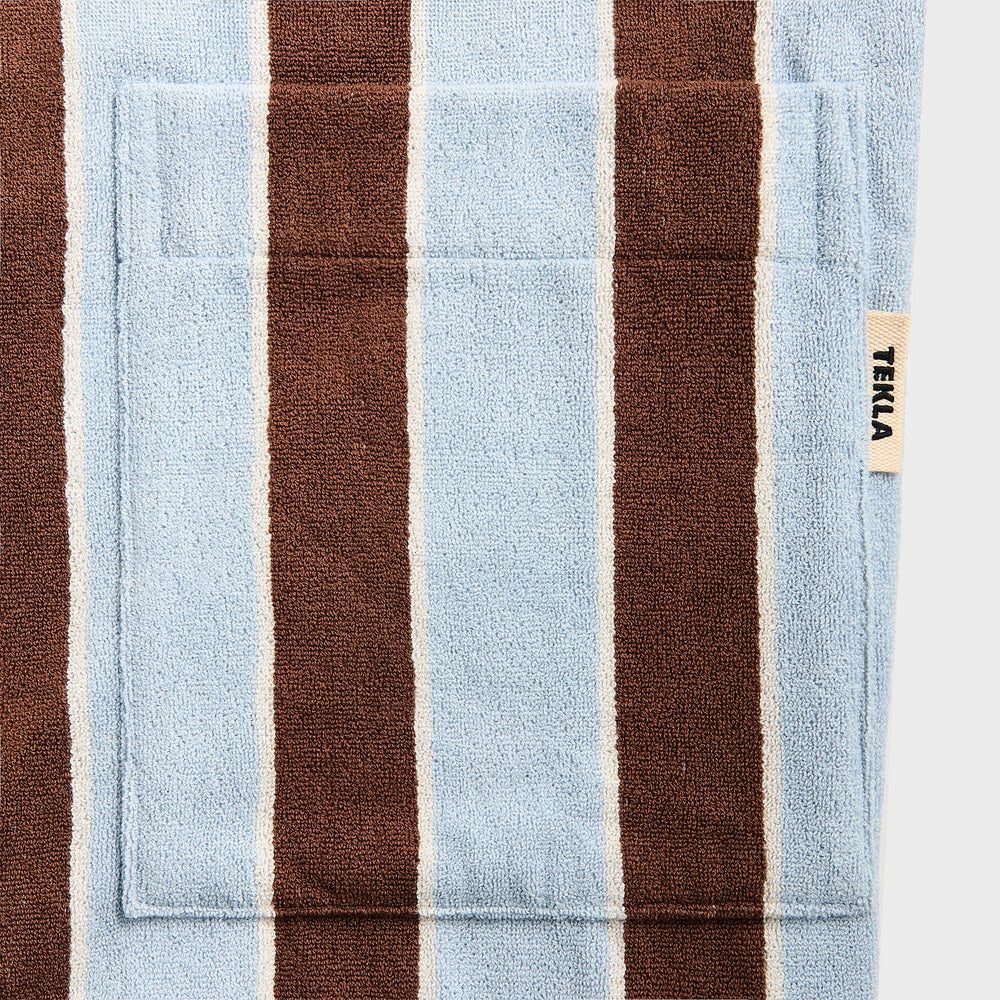 Tekla Hooded Bathrobe - Cocoa Stripes | Kith Cocoa Stripes