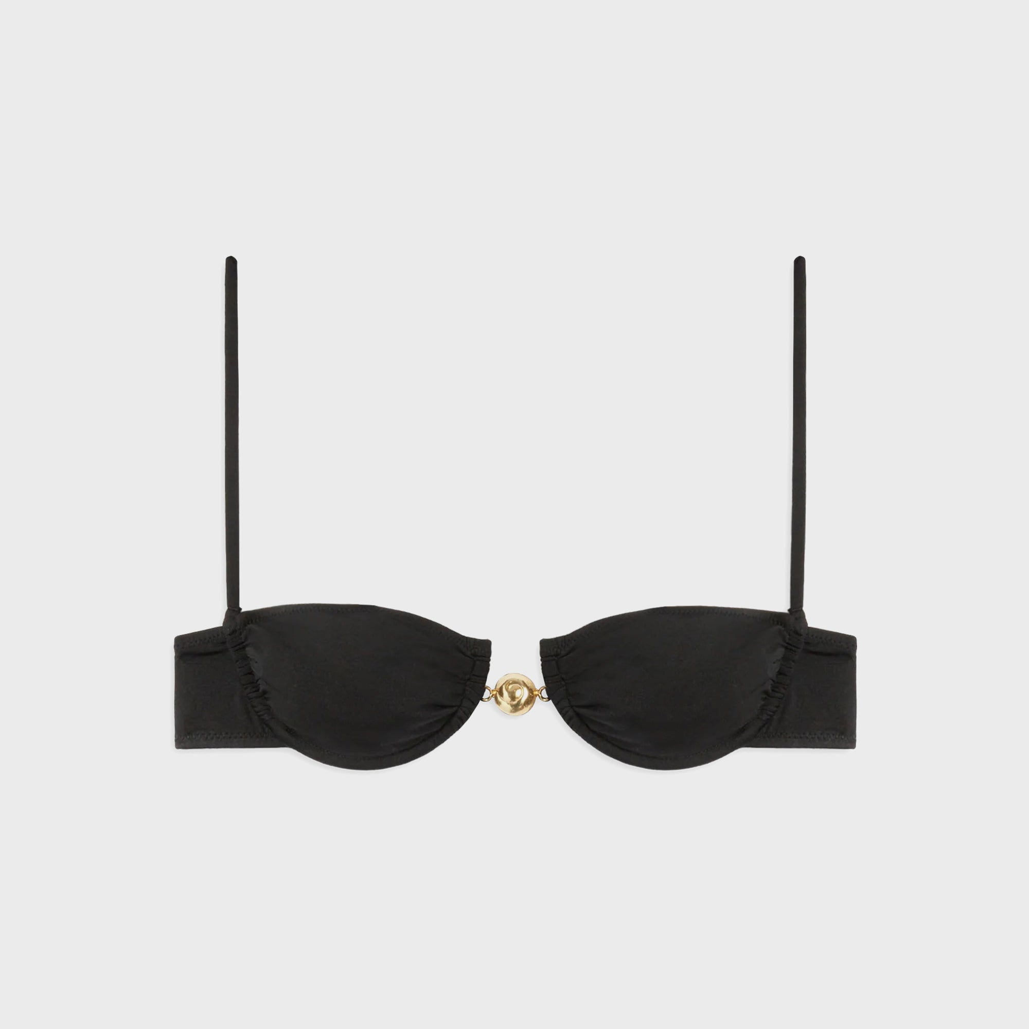 Reina Olga Hammond Bikini Top - Black Lurex | Kith Black Lurex