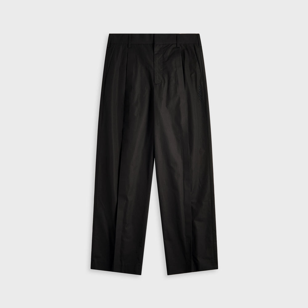 Marni Compact Cotton Poplin Classic Trouser - Black | Kith Black