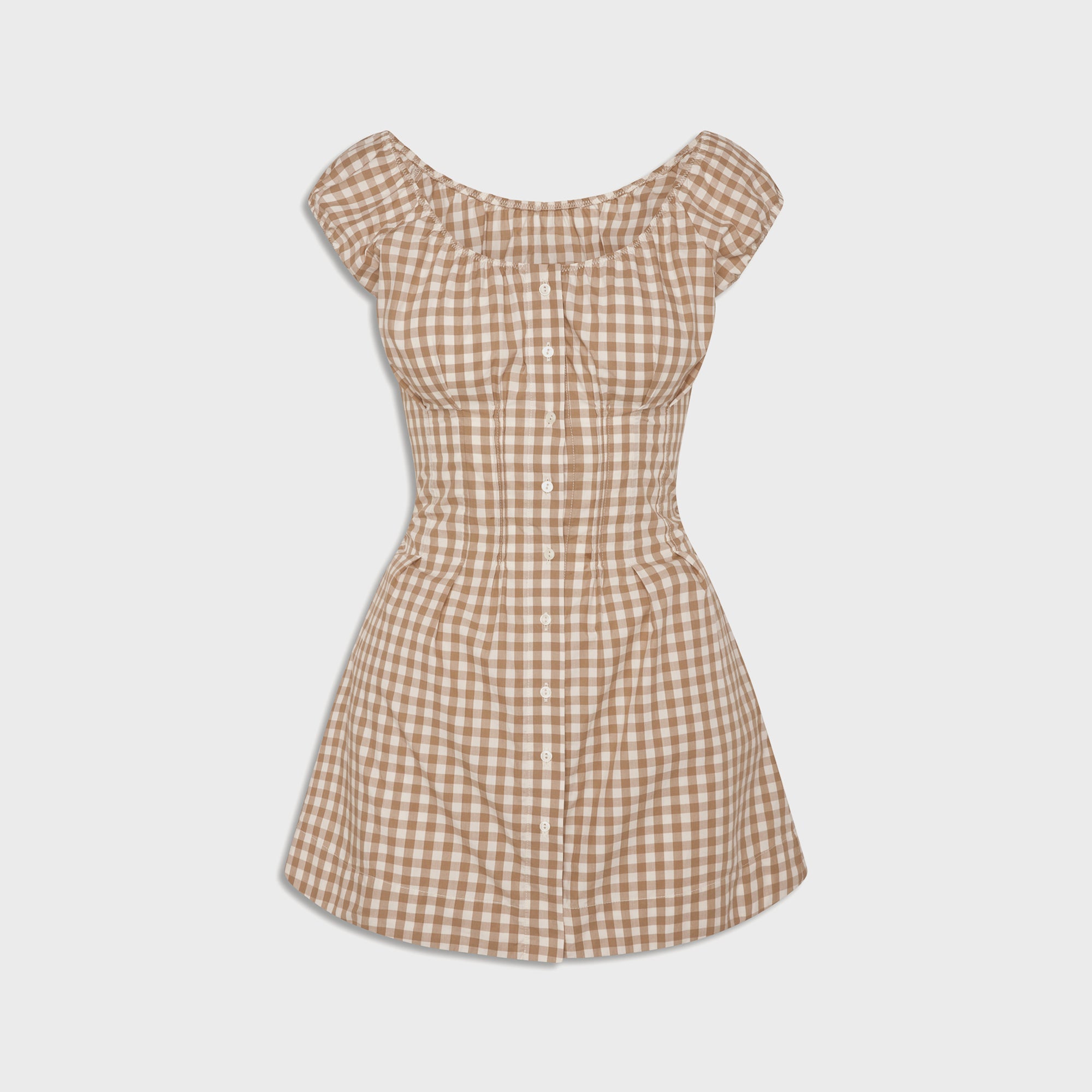 Frankies Bikinis x Bella Hadid Mustang Poplin Mini Dress - Rodeo Gingh | Kith Rodeo Gingham