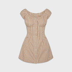 Frankies Bikinis x Bella Hadid Mustang Poplin Mini Dress - Rodeo Gingh | Kith Rodeo Gingham