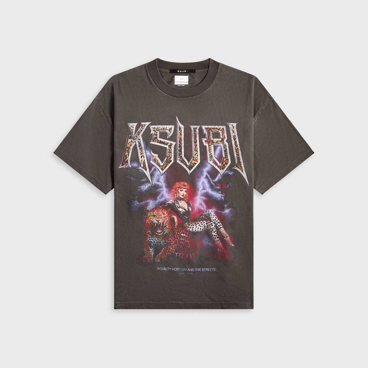 Ksubi Kingdom Ekcess Short Sleeve Tee - Faded Black | Kith Faded Black