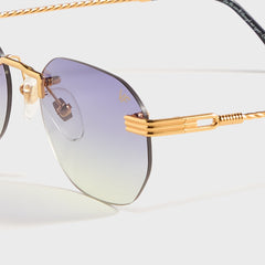 Vintage Frames Detroit Player Rimless Drill Mount 24KT - Gold Grape / | Kith Gold Grape / Yellow Gradient