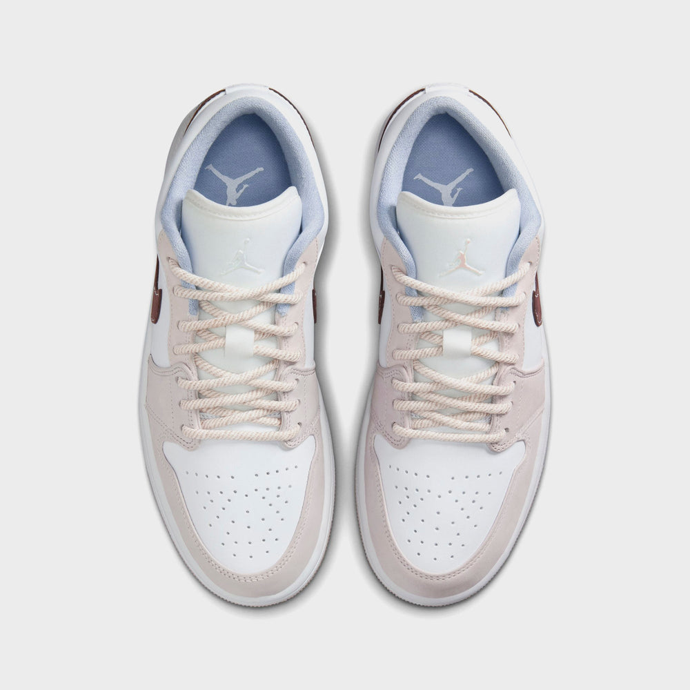 Nike WMNS Air Jordan 1 Low - White / Light Soft Pink / Ironstone | Kith White / Light Soft Pink / Ironstone