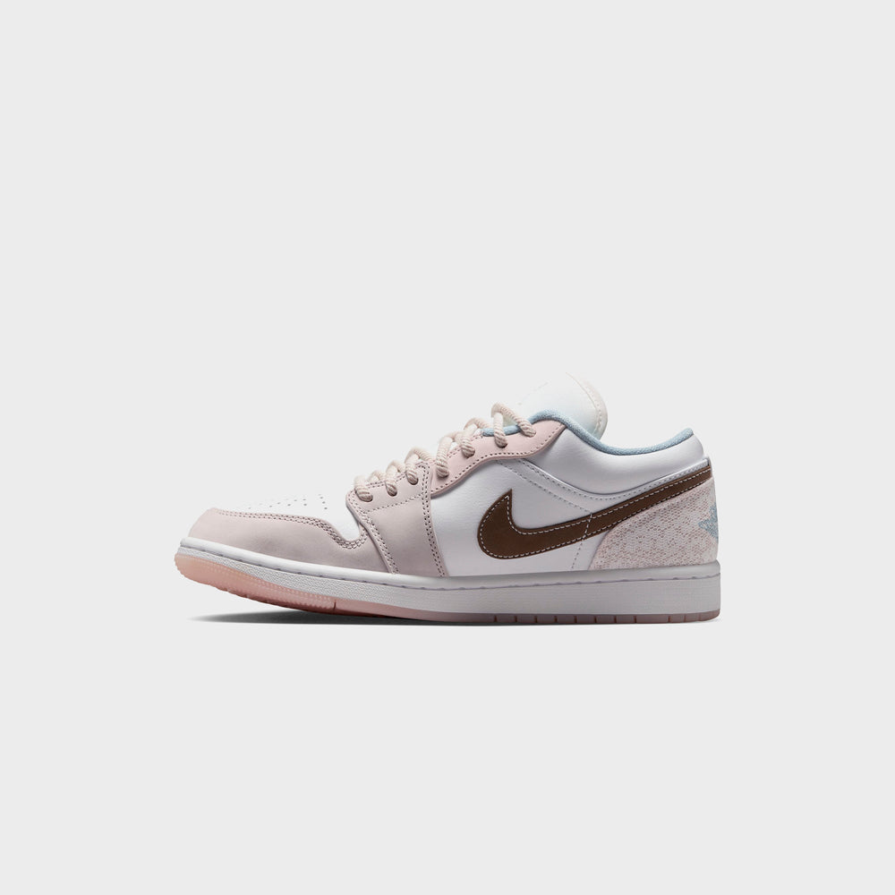 Nike WMNS Air Jordan 1 Low - White / Light Soft Pink / Ironstone | Kith White / Light Soft Pink / Ironstone
