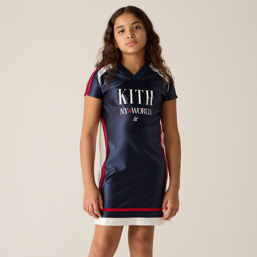 Kith Kids NY to the World Faille Fade Jersey Dress - Nocturnal | Kith Nocturnal