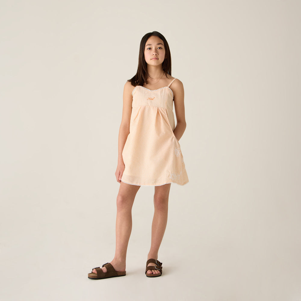 Kith Kids Seersucker Ainsley Dress - Calcite | Kith Calcite