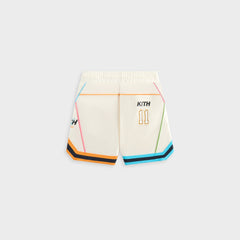 Kith Kids NY to the World Unisphere Faille Short - Sandrift | Kith Sandrift