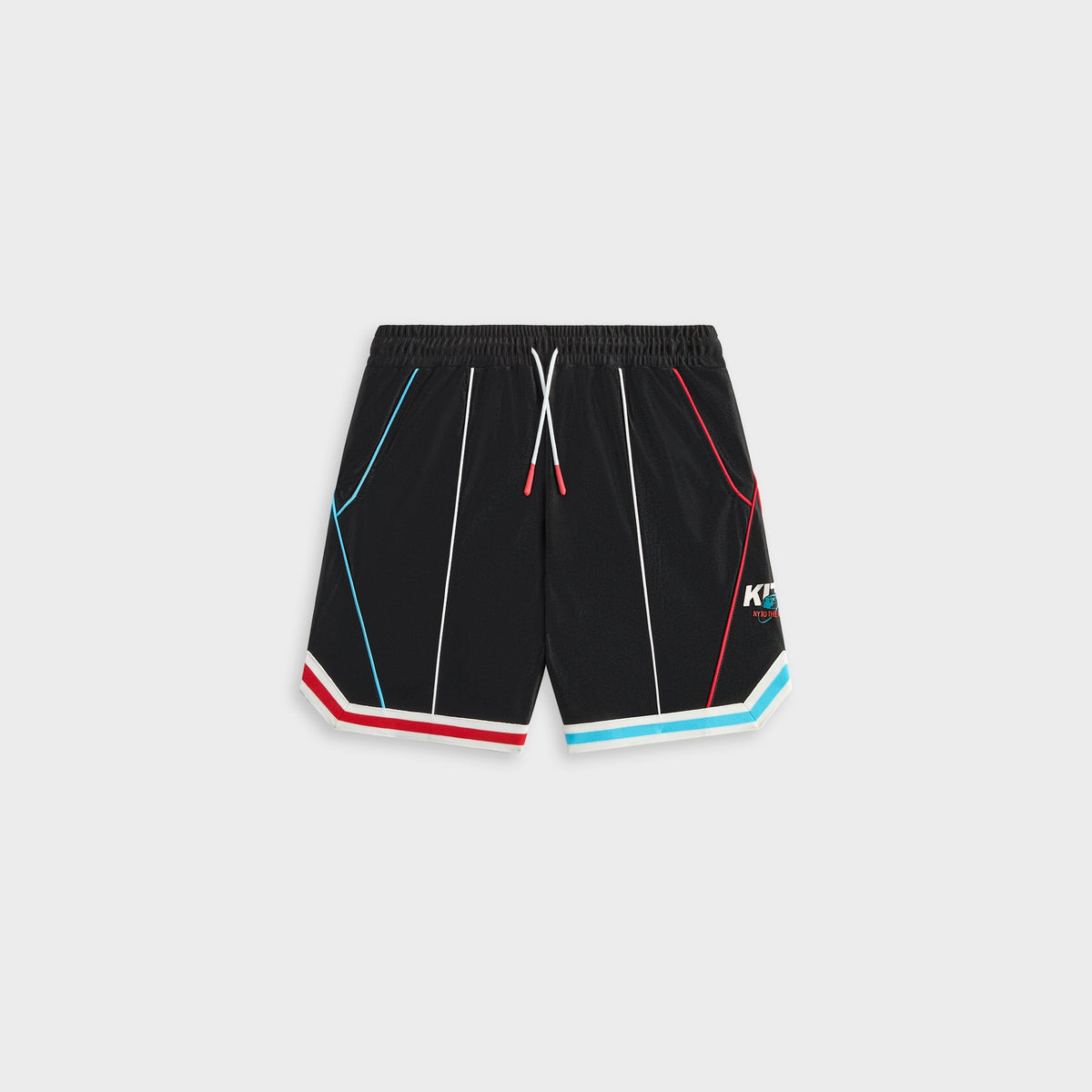 Kith Kids NY to the World Unisphere Faille Short - Black | Kith Black