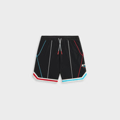 Kith Kids NY to the World Unisphere Faille Short - Black | Kith Black