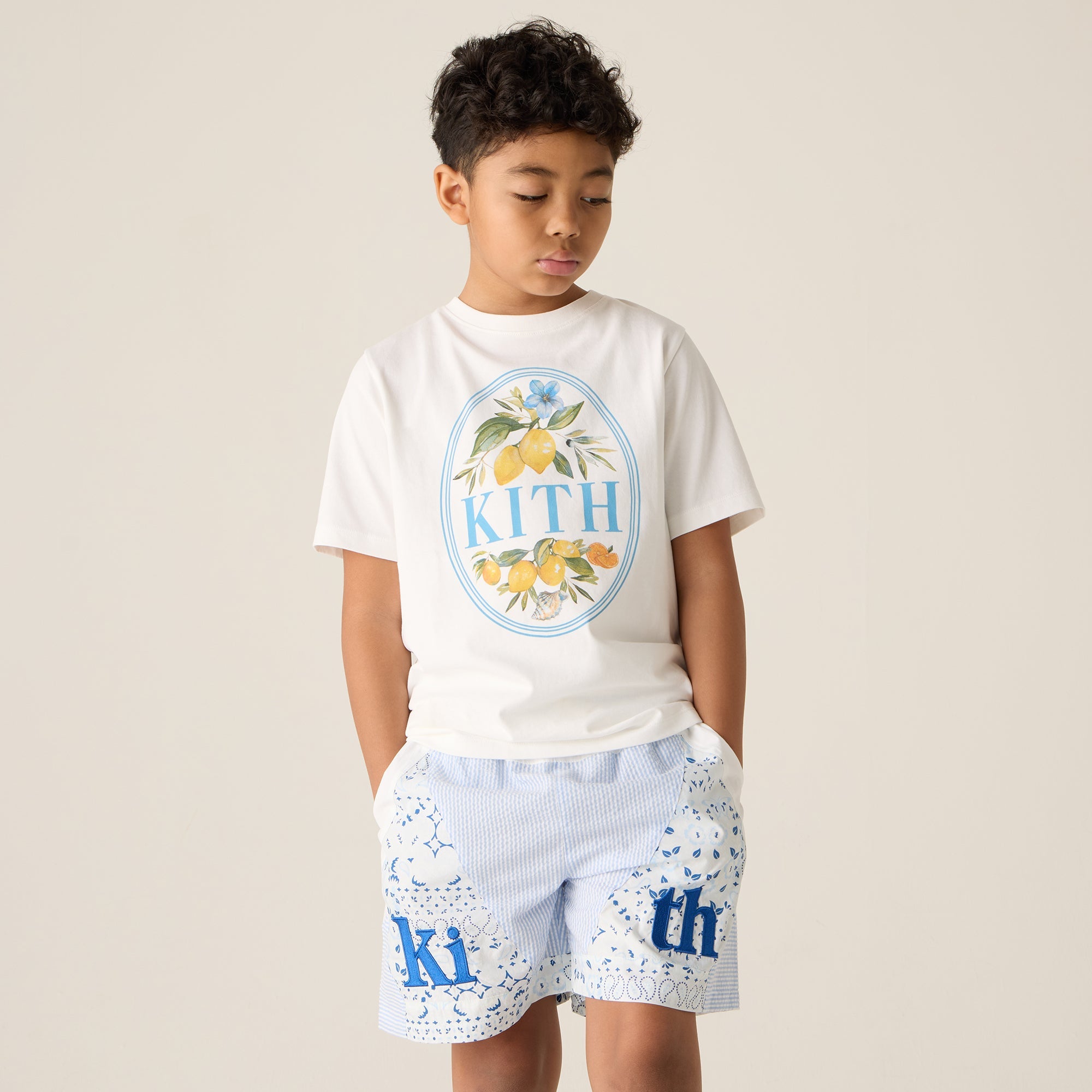 Kith Kids Patchwork Turbo Short - Larimar | Kith Larimar