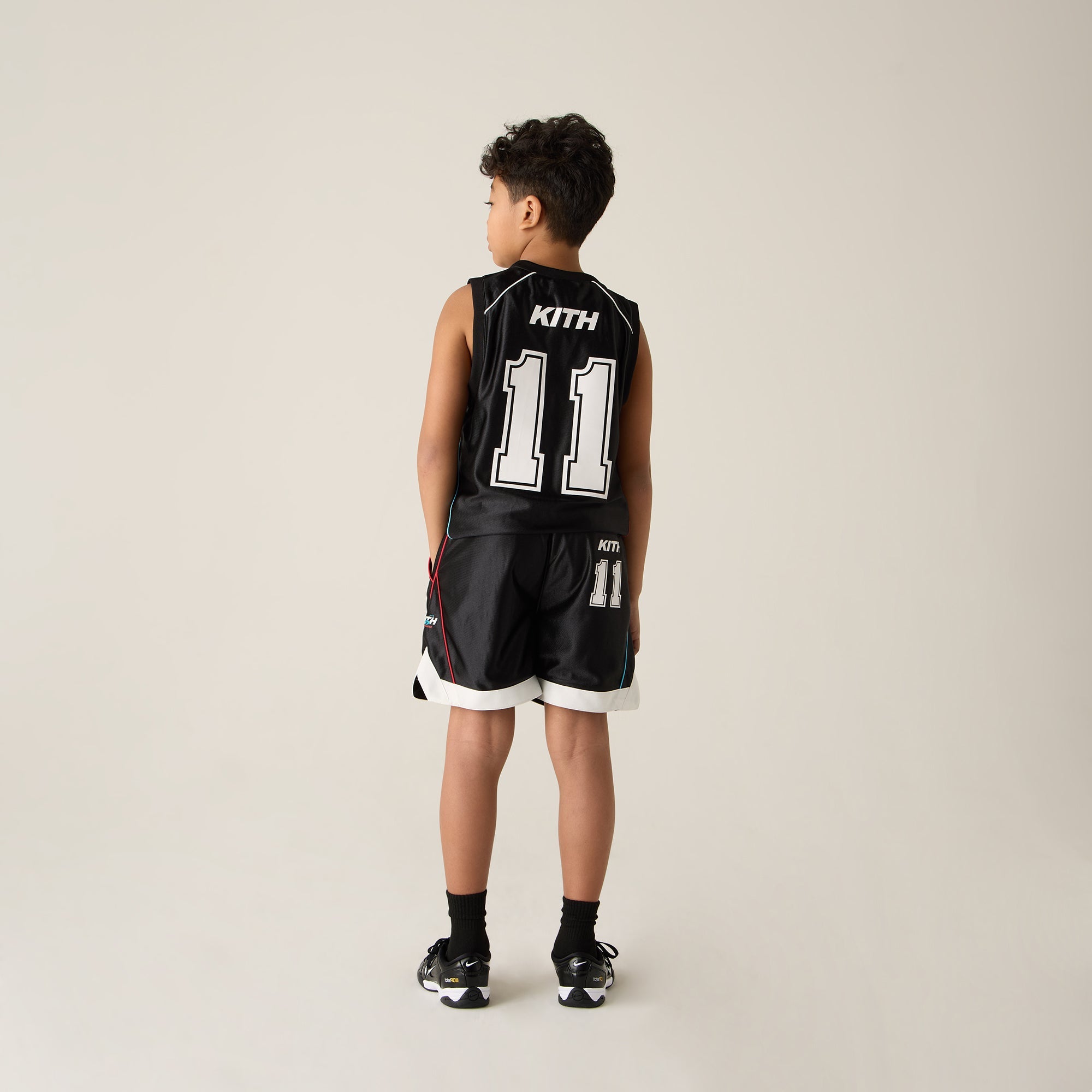 Kith Kids NY to the World Unisphere Faille Jersey - Black | Kith Black