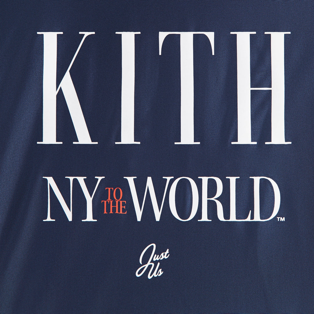 Kith Kids NY to the World Faille Leon Jersey - Nocturnal | Kith Nocturnal