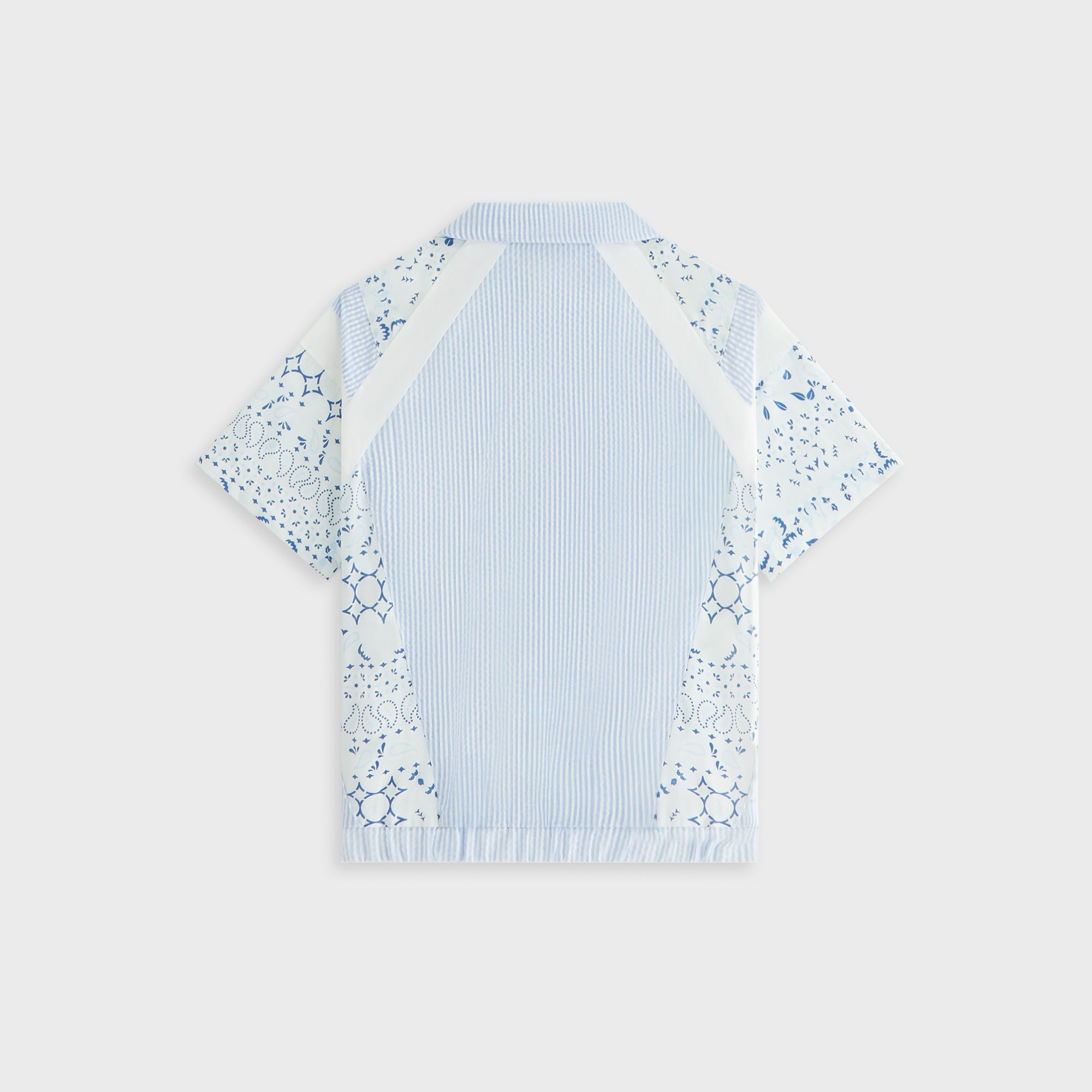 Kith Kids Patchwork Linden Quarter Zip Polo - Larimar | Kith Larimar