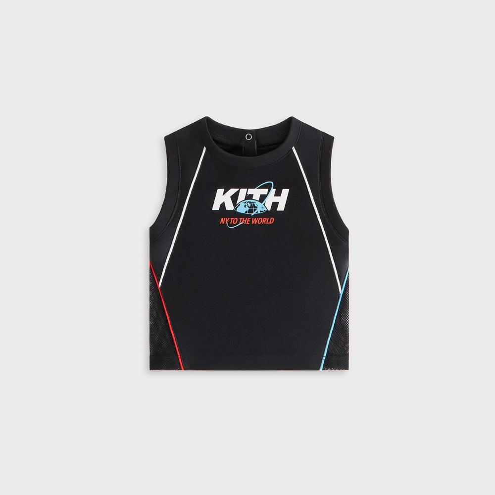 Kith Baby New York to the World Unisphere Faille Jersey - Black | Kith Black